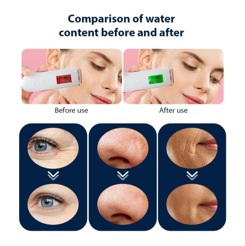 Wireless Beauty Bubble Pen Face & Neck Massager,Oxygen Bubble Pen for Facial Spa,Handheld Skin Care Tool for Deep Facial Cleansing Firming Lifting