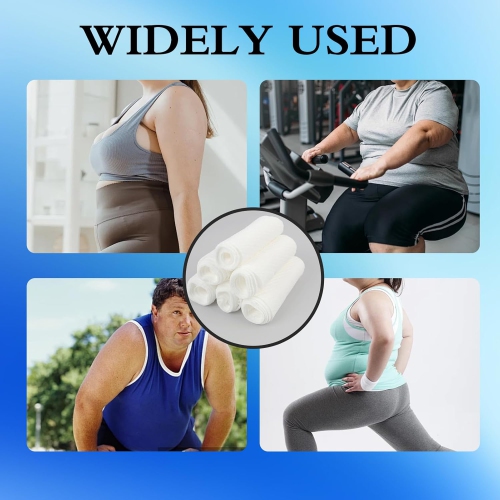 10PCS Cotton Tummy Liners for Sweat Rash Under Belly,70x11cm Absorbent Pads for Men & Women,Soft Under Belly Sweat Liners