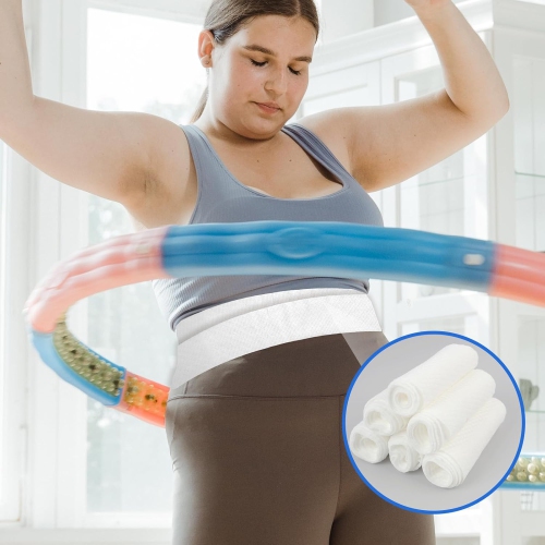 10PCS Cotton Tummy Liners for Sweat Rash Under Belly,70x11cm Absorbent Pads for Men & Women,Soft Under Belly Sweat Liners