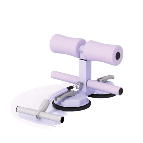 Appareil d'exercice abdominal à domicile, exercice musculaire abdominal, ventouse forte, tire-cordon, ventouse abdominale multifonctionnelle - Violet