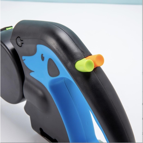 Laisse rétractable double pour chiens 3 M, légère intégrée LED, courroie en nylon robuste, 30 kg poignée ergonomique et modèle compact