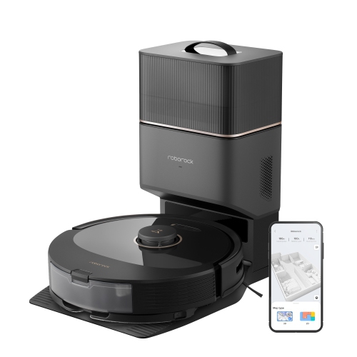 Refurbished - Roborock Q8 Max+ with Reactive Tech Obstacle Avoidance, Self-Empty Dock, Incredible Suction, DuoRoller Brush, and Multi-Surface