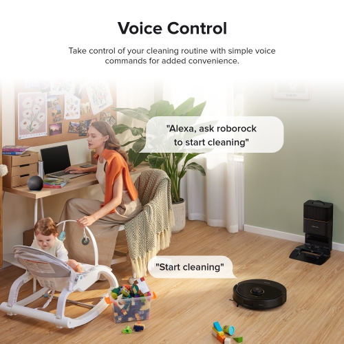 Refurbished - Roborock Q8 Max+ with Reactive Tech Obstacle Avoidance, Self-Empty Dock, Incredible Suction, DuoRoller Brush, and Multi-Surface