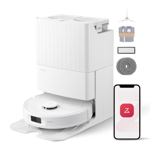 Refurbished - Roborock Qrevo Pro Robot Vacuum and Mop with FlexiArm Design Edge Mopping, Dynamic Hot Water Mop Washing and Auto Mop Drying,