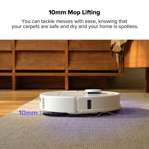 Refurbished - Roborock Qrevo Pro Robot Vacuum and Mop with FlexiArm Design Edge Mopping, Dynamic Hot Water Mop Washing and Auto Mop Drying,