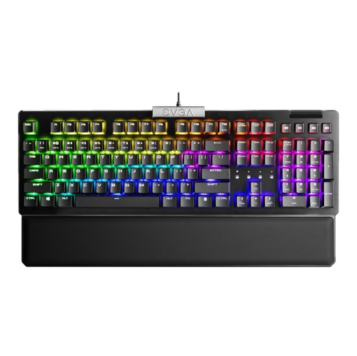 Remis à neuf - Clavier de jeu USB Z15 RVB d'EVGA | Commutateurs argentés Kailh commutables à chaud | LED rétroéclairé RVB | Taux de rapport de 4 000