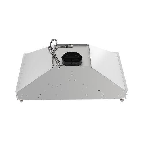 Forno Venezia 36 Inch Wall-Mounted Range Hood in White with Touch Controls and Baffle Filters