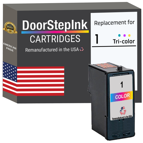 Marque DoorStepInk pour Lexmark n° 1 couleur réusinée dans la cartouche d'encre USA