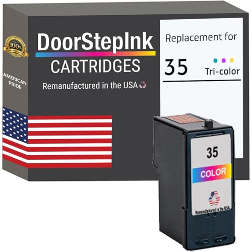 DoorStepInk réusiné dans la cartouche d'encre USA pour la couleur Lexmark n° 35