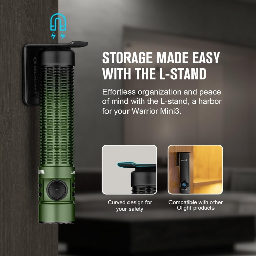 Olight Warrior Mini3 LED Tactical Rechargeable Flashlight 1700 Lumens-Black