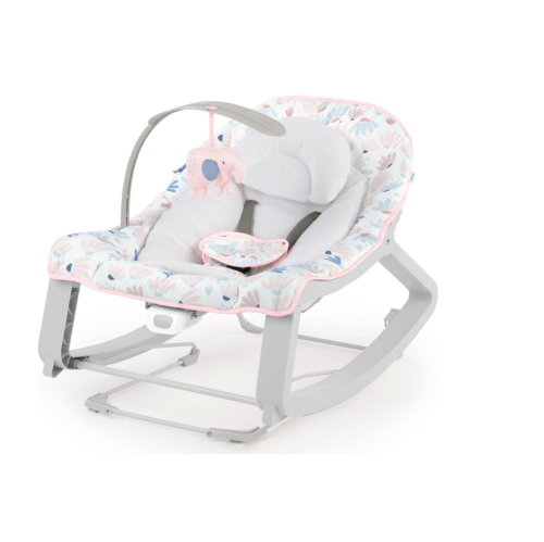 Ingenuity – Siège sauteur vibrant 3-en-1 Keep Cozy Grow With Me, berceuse, vibrations et barre de jouets, 0-30 mois jusqu'à 40&nbsp;lb