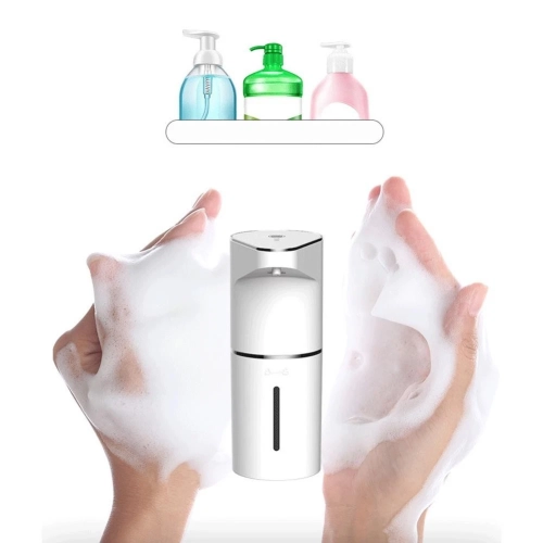 Désinfectant pour les mains en mousse à induction automatique, distributeur de savon sans contact rechargeable par USB avec niveaux de mousse