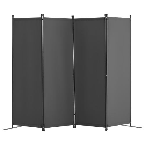 VEVOR 4 Panel Room Divider, Room Dividers and Folding Privacy Screens, Fabric Partition Room Dividers for Office, Bedroom, Dining Room, Study,