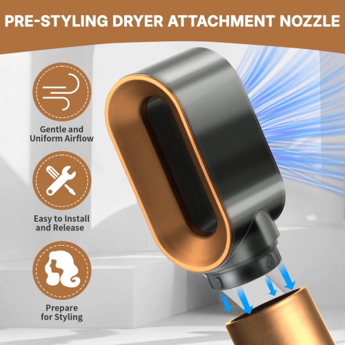 Pre-Styling Dryer Nozzle For Dyson Hair Dryer Pre-Styling Modeling Nozzle Curler fits HS01 HS05 Fast Drying Attachment