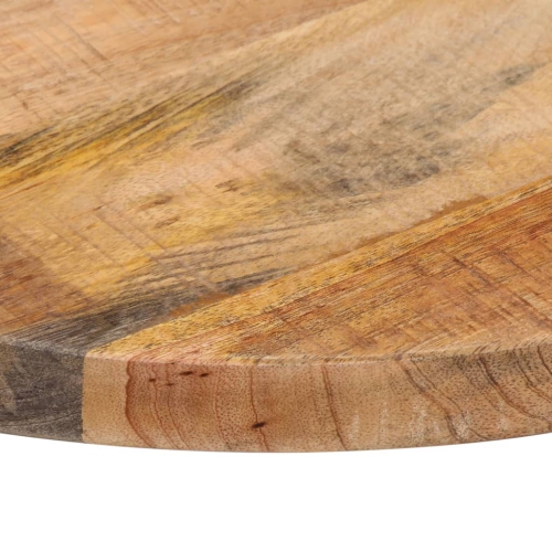 vidaXL Table Top Ø 60x2.5 cm Round Solid Wood Rough Mango