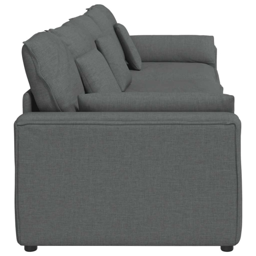vidaXL Modular Sofa with Cushions Dark Grey