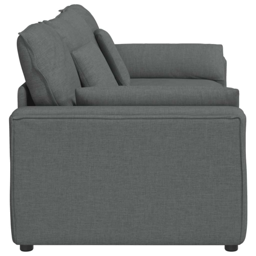 vidaXL Modular Sofa with Cushions Dark Grey