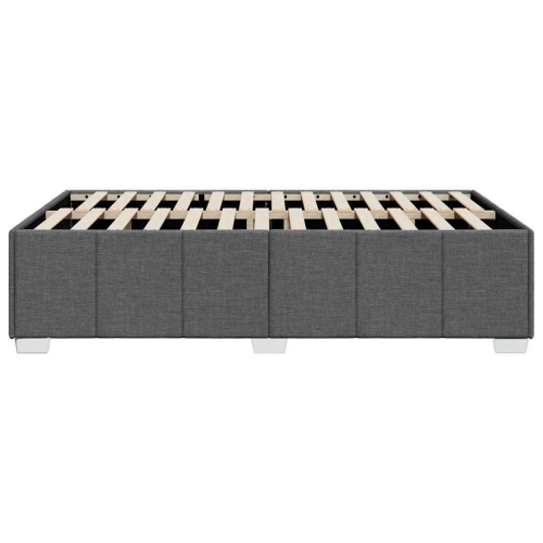 vidaXL Bed Frame without Mattress Dark Grey Full Fabric