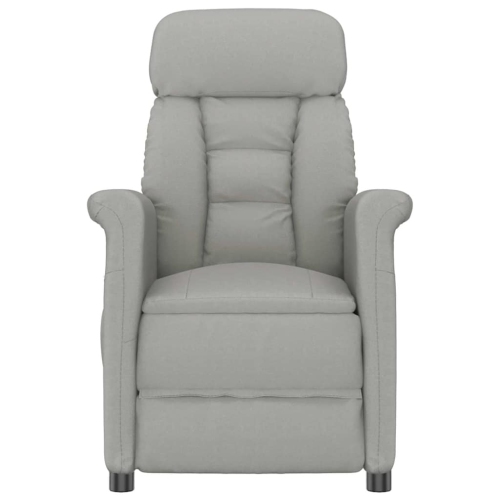 Fauteuil de massage vidaXL gris pâle 70,5 x 96,5 x polyester 95 cm