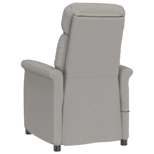 Fauteuil de massage vidaXL gris pâle 70,5 x 96,5 x polyester 95 cm
