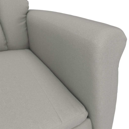 Fauteuil de massage vidaXL gris pâle 70,5 x 96,5 x polyester 95 cm