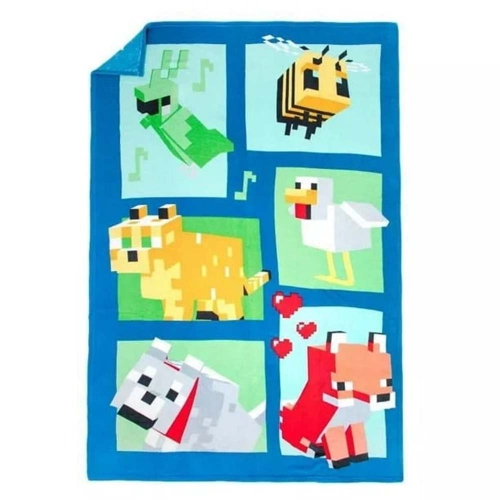 Minecraft Beautiful Day Fleece Super Soft Blanket(62" x 90") for kids