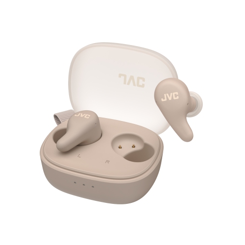 JVC - Gumy Premium True Wireless Earbuds Bluetooth ANC, 26H Battery, Mocha Brown - HA-A23T-T