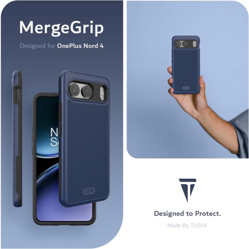 TUDIA MergeGrip for OnePlus Nord 4 5G Case Drop Tested - Indigo Blue