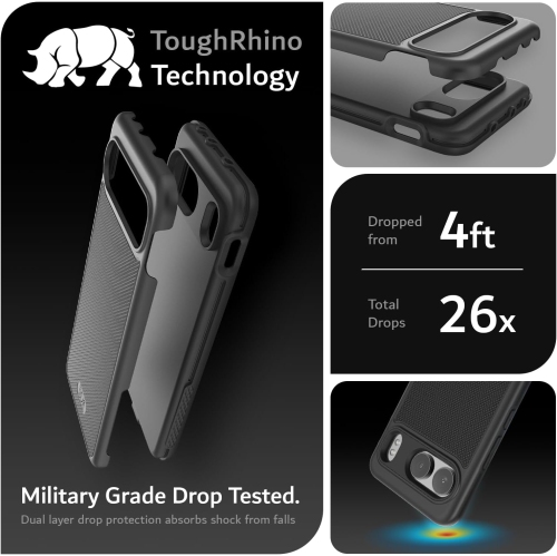 TUDIA MergeGrip for OnePlus Nord 4 5G Case Drop Tested - Black