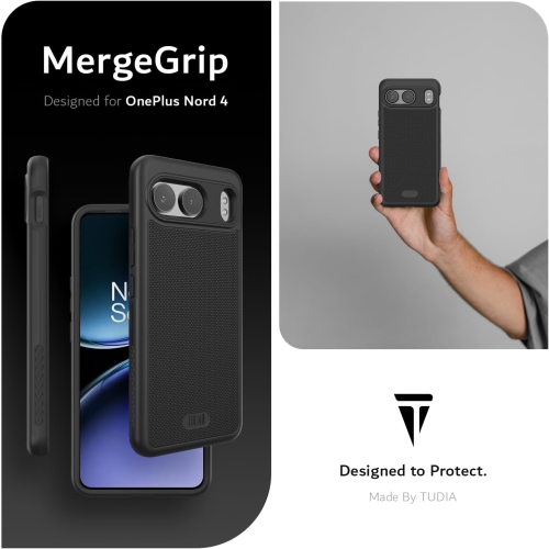 TUDIA MergeGrip for OnePlus Nord 4 5G Case Drop Tested - Black