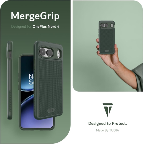 TUDIA MergeGrip for OnePlus Nord 4 5G Case Drop Tested - Pine Green
