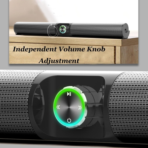 Wireless Bass Subwoofer TV Soundbar,Two-Channel Stereo Sound Speaker,Bluetooth Speaker TV Computer Soundbar