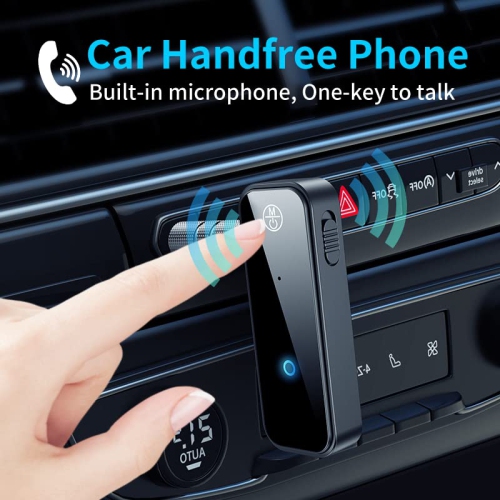 Car Bluetooth Receiver and Transmitter, Portable Bluetooth Audio Receiver with 3.5mm Jack for TV and Speakers