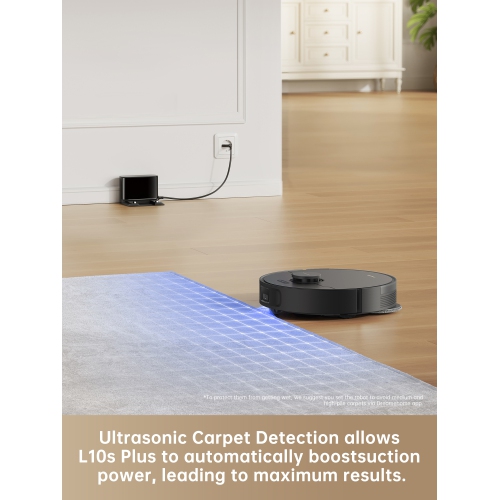 Dreame L10s Pro Gen2 Robot Vacuum and Mop Combo, 7KPa Suction, DuoScrub Mopping,7mm Auto Lifting Mop, Ultrasonic Carpet Detection, All-Rubber Roller