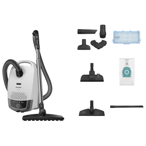 Aspirateur-traîneau Guard S1 Parquet Flex de Miele - Blanc brillant