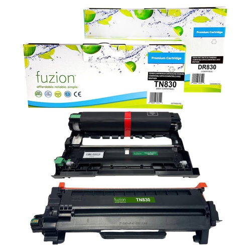 FUZION Brother TN830 / DR830 Compatible Toner & Drum Combo- FREE SHIPPING
