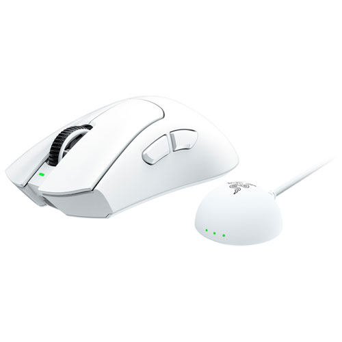 Razer DeathAdder V4 Pro Wireless Optical Gaming Mouse - White