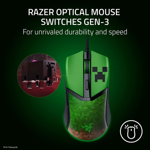 Souris de jeu optique Cobra Minecraft de Razer
