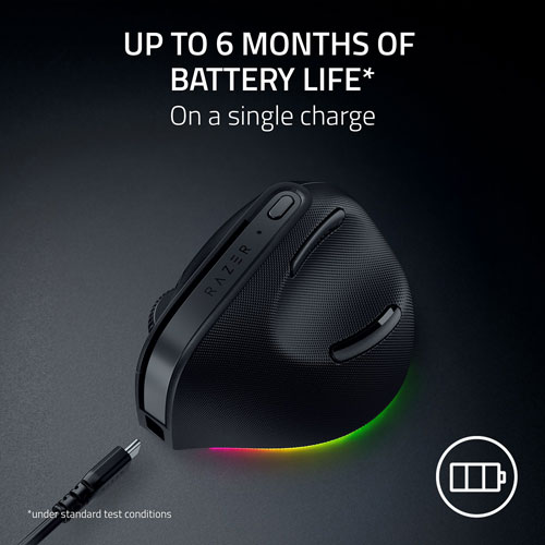 Souris de jeu sans fil ergonomique Pro Click V2 de Razer