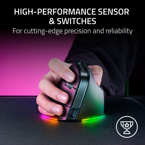 Souris de jeu sans fil ergonomique Pro Click V2 de Razer