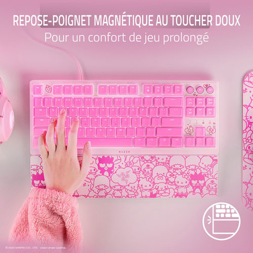 Razer Hello Kitty Backlite Mecha-Membrane Switches TKL Gaming Keyboard