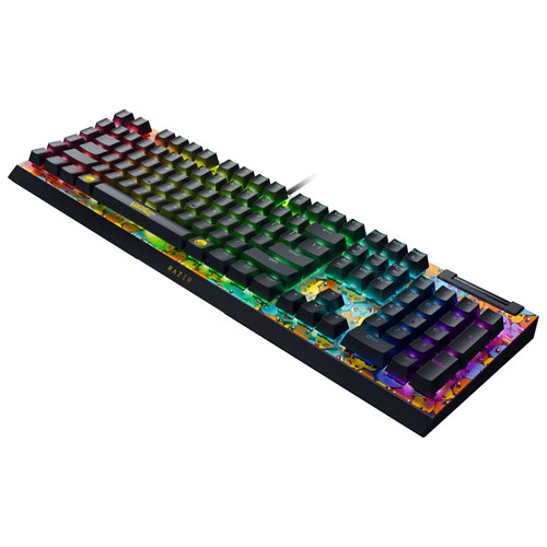 Clavier de jeu rétroéclairé pleine grandeur à commutateurs mécaniques verts BlackWidow V4X Pokémon de Razer