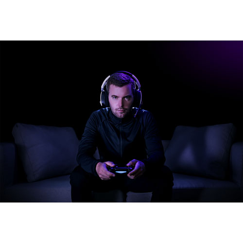 Casque de jeu sans fil Void RGB Elite de Corsair pour PS4/PC - Blanc