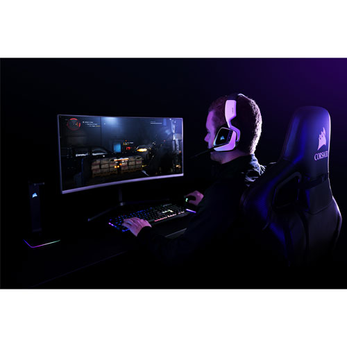 Corsair Void RGB Elite Wireless Gaming Headset for PS4/PC - White