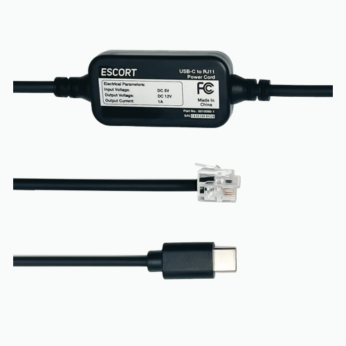 ESCORT  0010090-1 USB-C to Rj11 Power Cable