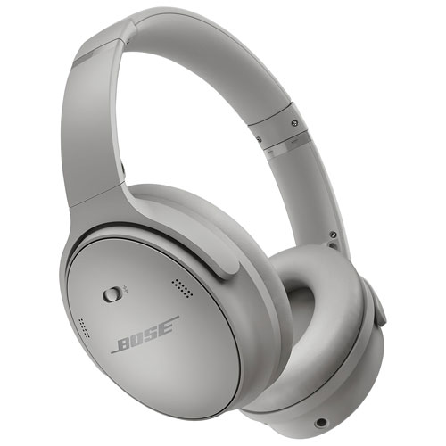 Casque d'écoute Bluetooth à suppression du bruit QuietComfort de Bose - Gris clair de lune