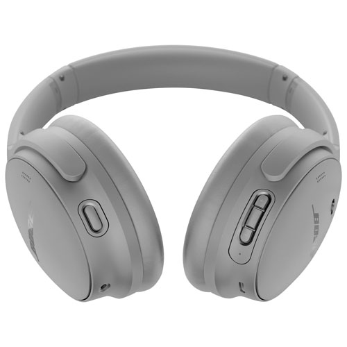 Casque d'écoute Bluetooth à suppression du bruit QuietComfort de Bose - Gris clair de lune