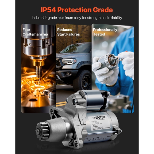 VEVOR 17825 Starter, Compatible with Toyota Camry V6 3.5L 2007-2017, Lexus ES350 V6 3.5L 2007-2018, Scion XB L4 2.4L 2008-2015, OEM 228000-9900 17338