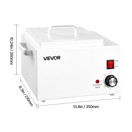 VEVOR 3000ML Single Wax Warmer, 300W Professional Wax Warmer for Hair Removal, 32 ℉ to 248 ℉ Adjustable Electric Waxing Heater Pot with 100PCS Sticks