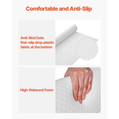 VEVOR 52-inch Bed Bumper for Toddlers, Non-Slip Bed Guard Rail with Safety Flap, High-Rebound Foam Toddler Bedrail Bumper with Machine-Washable Cover